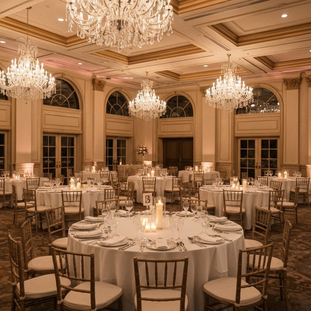 Elegant wedding ballroom